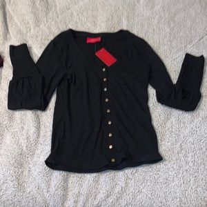 NWT Jennifer Lopez Black Blouse